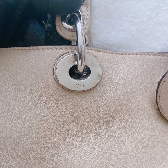 Authentic DIOR Diorossima Large tote bag Beige/ Purple ♥️ - Picture 5 of 12